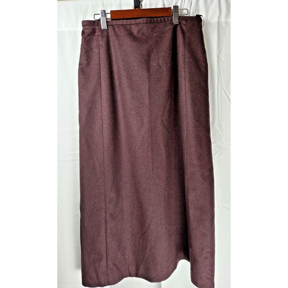 Banana Republic Wool Skirt Womens 6 Brown Midi Pencil Lined Straight Career - Picture 2 of 8